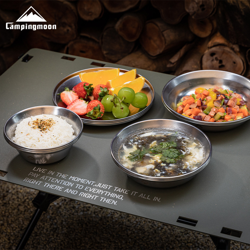 Outdoor Camping Meals - CAMPINGMOON Utensil Set 304 Stainless Steel