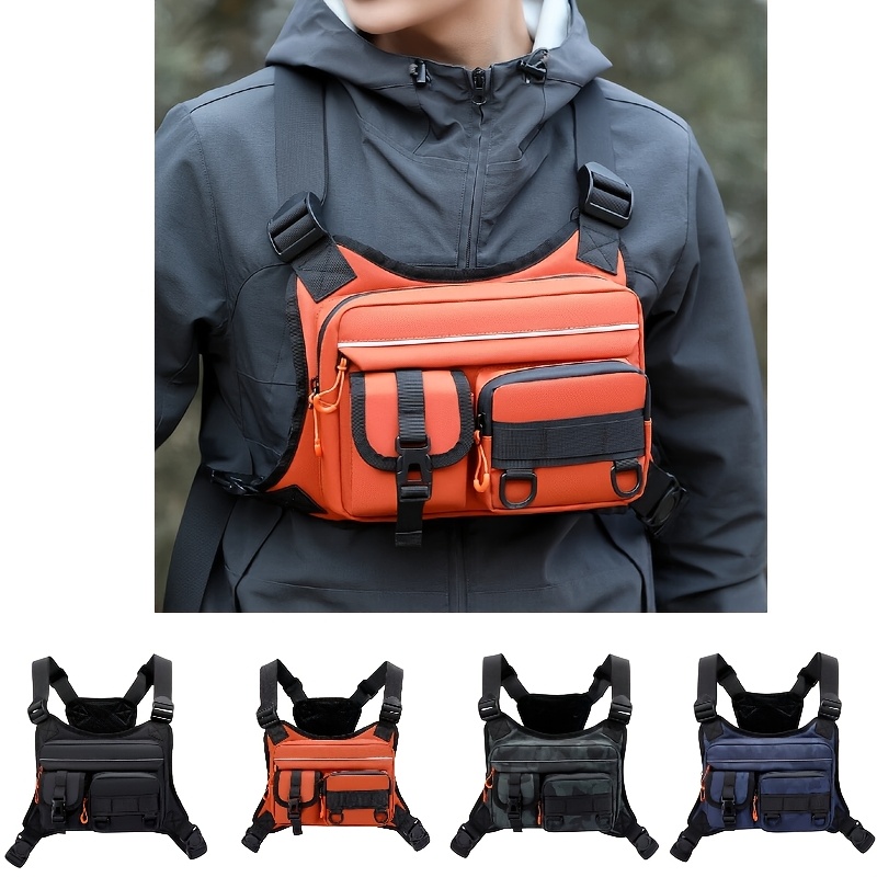 Men's Tactical Chest Bag, Runn - Outdoor Camping Vest ulasan dan harga