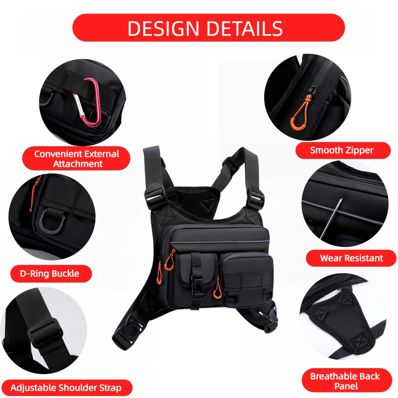 Men's Tactical Chest Bag, Runn - Outdoor Camping Vest ulasan dan harga