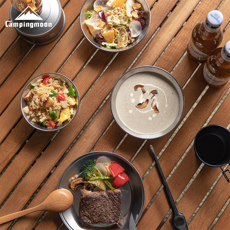 CAMPINGMOON Utensil Set 304 St - Outdoor Camping Meals ulasan dan harga