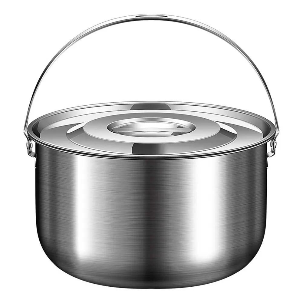 Camping Pot Made of Stainless  - Outdoor Camping Meals ulasan dan harga