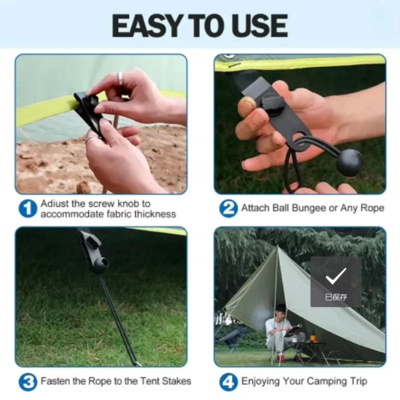  Camping Tarp Clips Outdoor C - Outdoor Camping Extension Cord ulasan dan harga