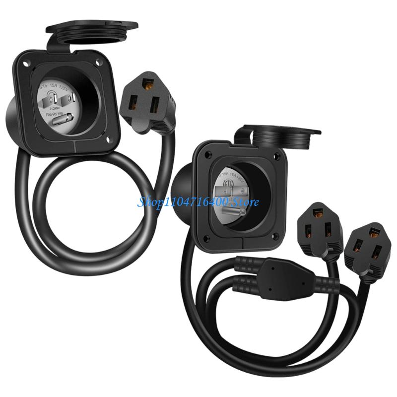 y1gd Waterproof Outlet Extensi - Outdoor Camping Extension Cord ulasan dan harga