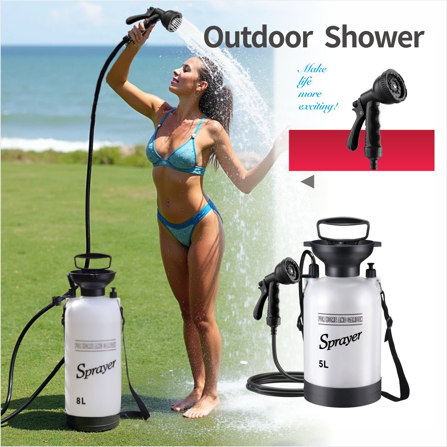 Outdoor Camping Portable Showe - Outdoor Camping Heater ulasan dan harga