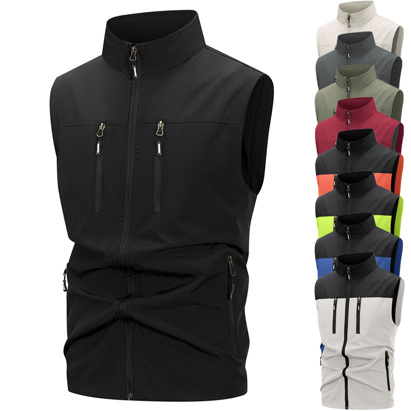Men's Lightweight Softshell Ve - Outdoor Camping Vest ulasan dan harga