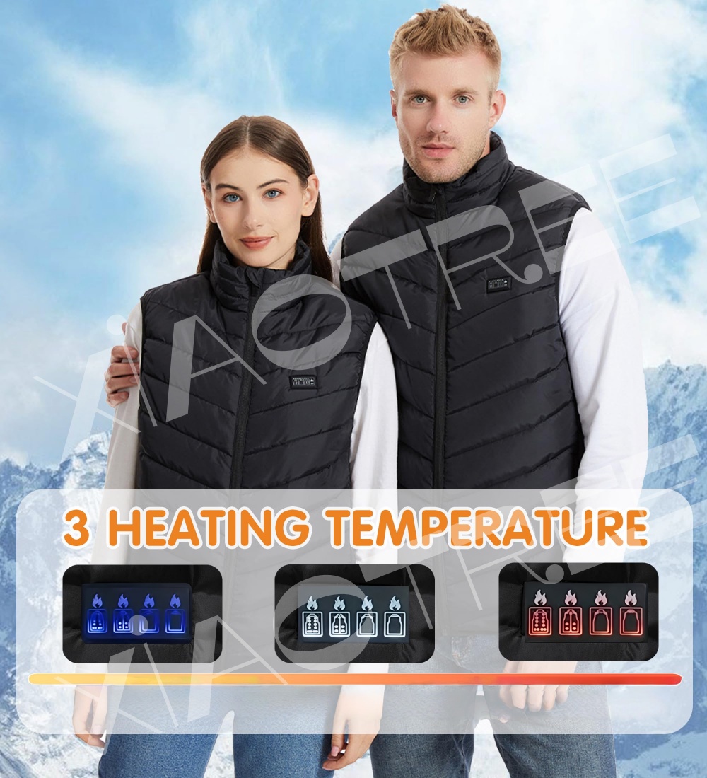 28/9 Areas Heated Vest Men Jac - Outdoor Camping Vest ulasan dan harga
