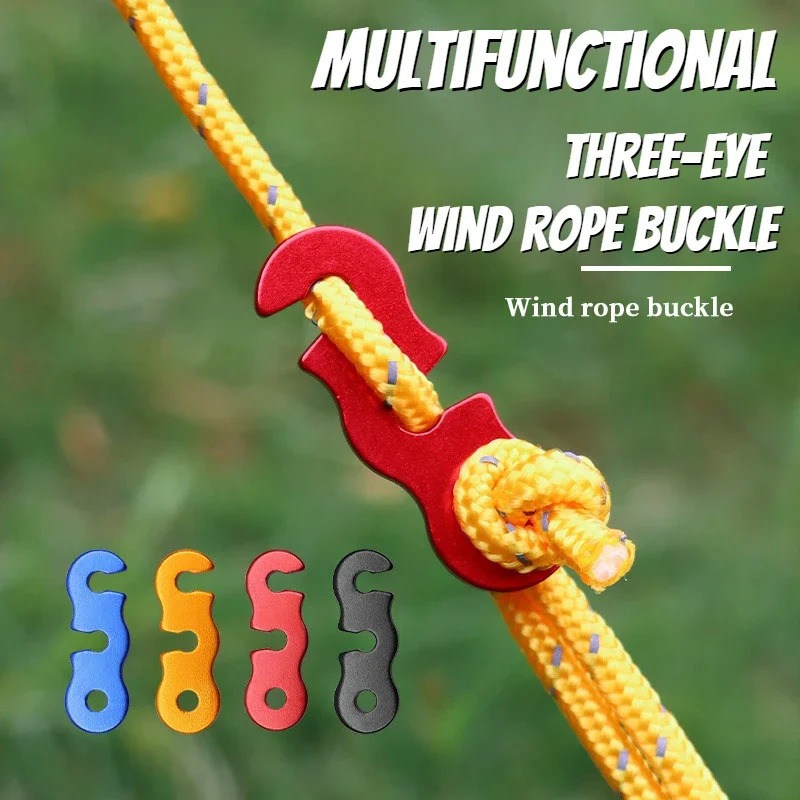 Triple Eye S Shape Tent Wind R - Outdoor Camping Extension Cord ulasan dan harga