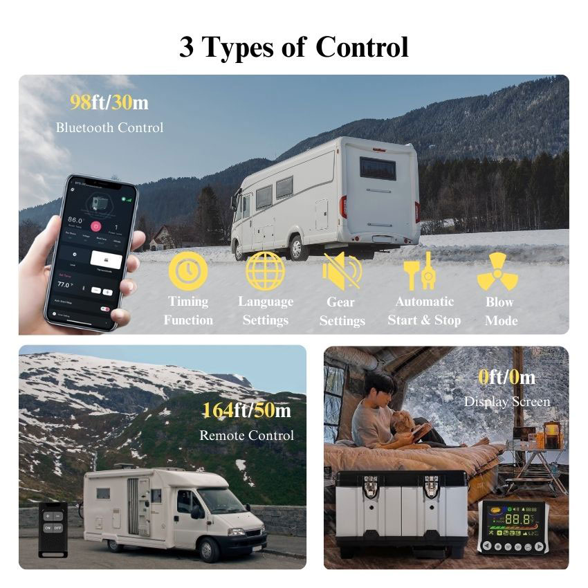 All In One 12V/24V 5KW Outdoor - Outdoor Camping Heater ulasan dan harga